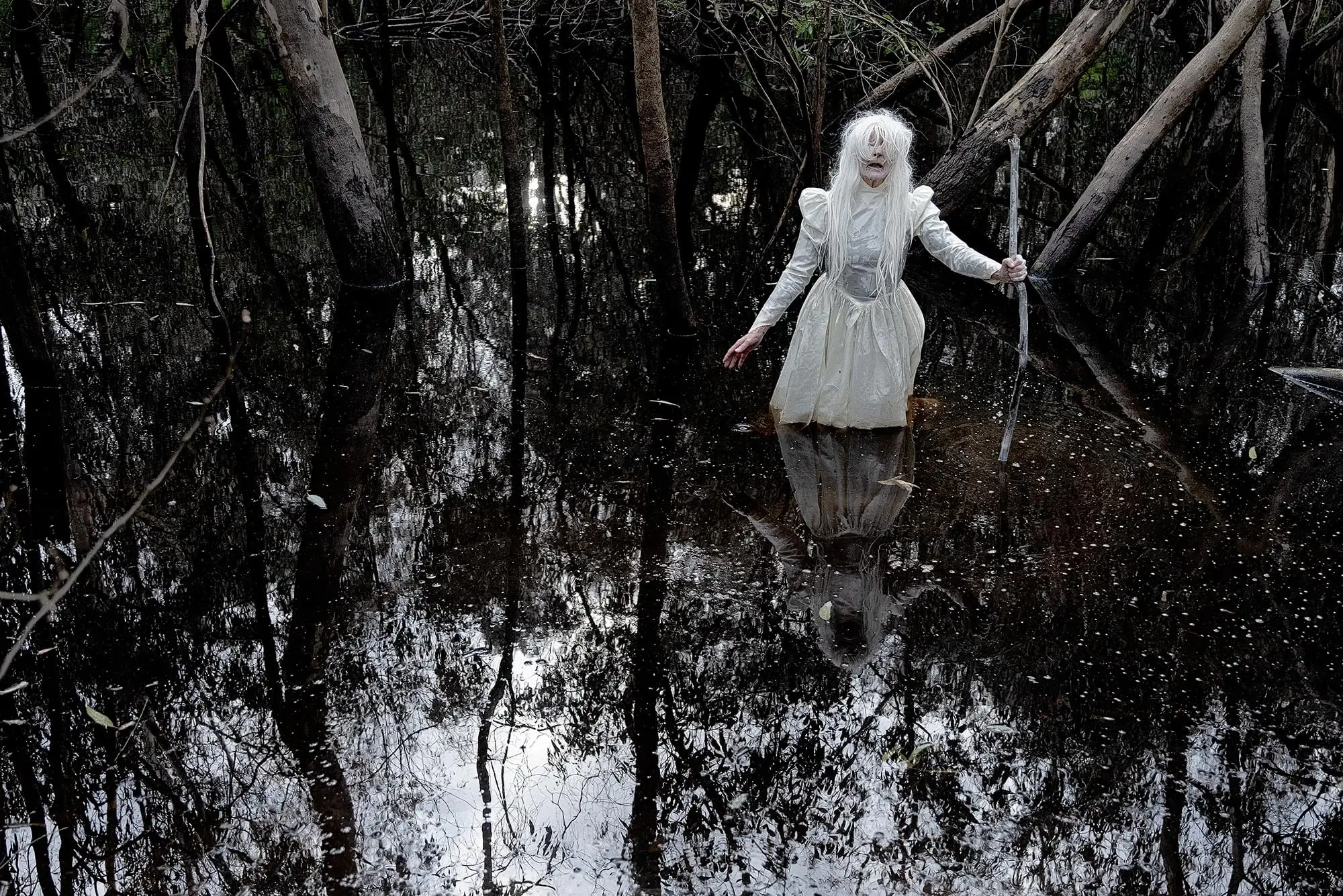 Jill Orr_ Same Place Different Time_ Lady in the Swamp _ 6725_